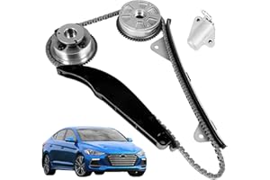 BBTEQEKN Timing Chain Kit Compatible with 2017-2021 Hyundai Elantra Kona Veloster 2.0L L4 Engine and 2017-2022 Kia Forte Fort