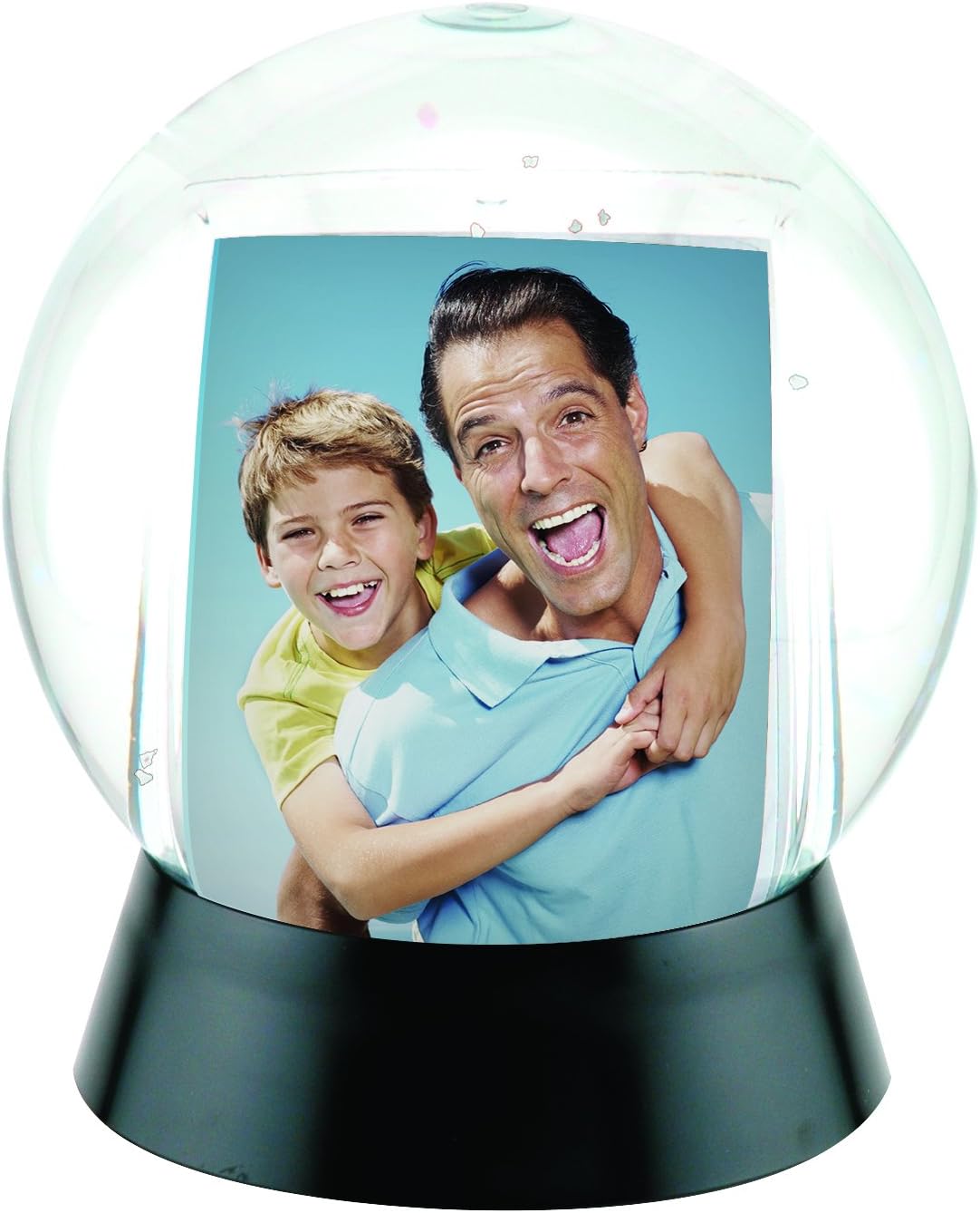 Snow Globes - Neil Enterprises Inc. Sphere 2-Photo Snow Globe with Black Base