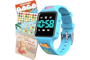 VTAIGE Toddler Potty Training Set – Potty Training Watch with Musical/Vibration Countdown Alerts, Fun Board Book, Progress Chart & Reward Stickers – Interactive Potty Training Kit for Kids Ages 2-6