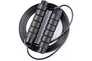 Redify Jump Rope,Jump Ropes for Fitness for Women Men and Kids,Speed Jumping Rope for Workout with Ball Bearings,Adjustable S