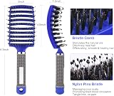 URAQT Boar Bristle Paddle Hair Brush for Women Reducing Breakage view 3
