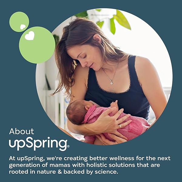 UPSPRING MILKFLOW LACTATION SUPPLEMENT FOR MILK SUPPLY INCREASE, BREASTFEEDING SUPPLEMENTS WITH FENUGREEK & BLESSED THISTLE, NON-GMO, LACTATION SUPPORT 60 VEGAN CAPSULES