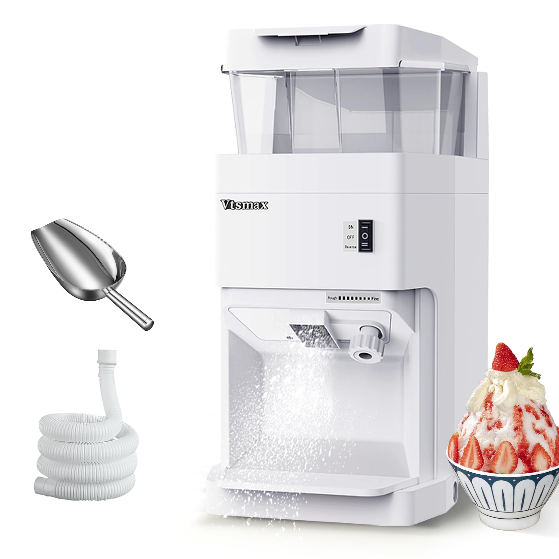 Vtsmax Electric Shaved Ice Machine, 300W Ice Shaver