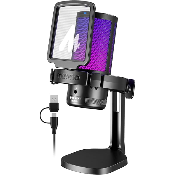 Amazon.com: Donner Gaming RGB USB Condenser Microphone for PC, PS4
