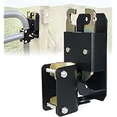 Lupar 2 Way Farm Gate Latch, Heavy-Duty Lockable Fence Latch with Self-Locking Nut, Black Livestock Gate Latch Compatible with Pastures, Stables, Ranches, Horse Corrals,Farms