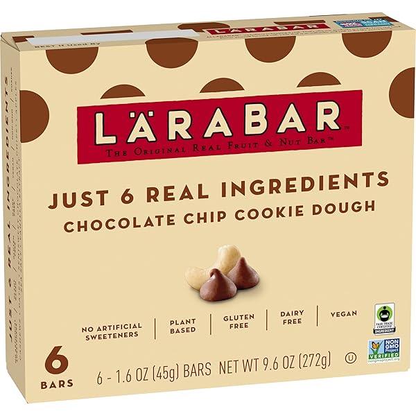 LARABAR CHOCOLATE CHIP COOKIE DOUGH, FRUIT AND NUT...