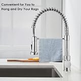 Peppermint Chrome Pull Down Kitchen Tap 360° Swivel UK 1 Hole view 4