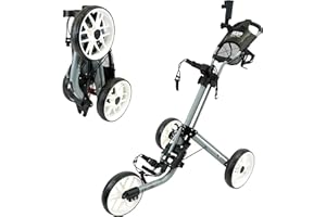 IZZO Golf EZ-Roll 3 Wheel Push Cart - Golf 3 Wheel Push cart