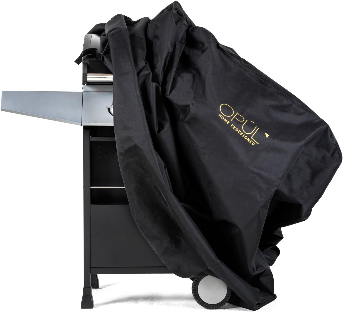 OPUL Weatherproof BBQ Cover with PVC Coating – Heavy Duty Barbecue Covers with Warranty – BBQ Covers Waterproof and Windproof – UV Inhibited BBQ Grill Cover