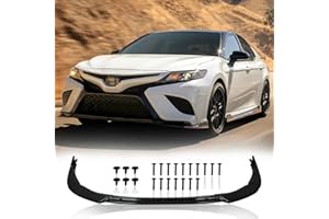 KKoneAuto Front Bumper Lip Compatible with 2021-2023 Camry SE/XSE/Hybrid SE/Hybrid XSE/SE Nightshade Sedan 4-Door Front Bumper Lip Body Kit Spoiler Splitter 3Pcs, Carbon Fiber Style