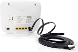 1aTTack.de Cat 8 Flat Black 0.5m Ethernet LAN Cable 40Gbps 2000MHz RJ45 10 Pack view 4