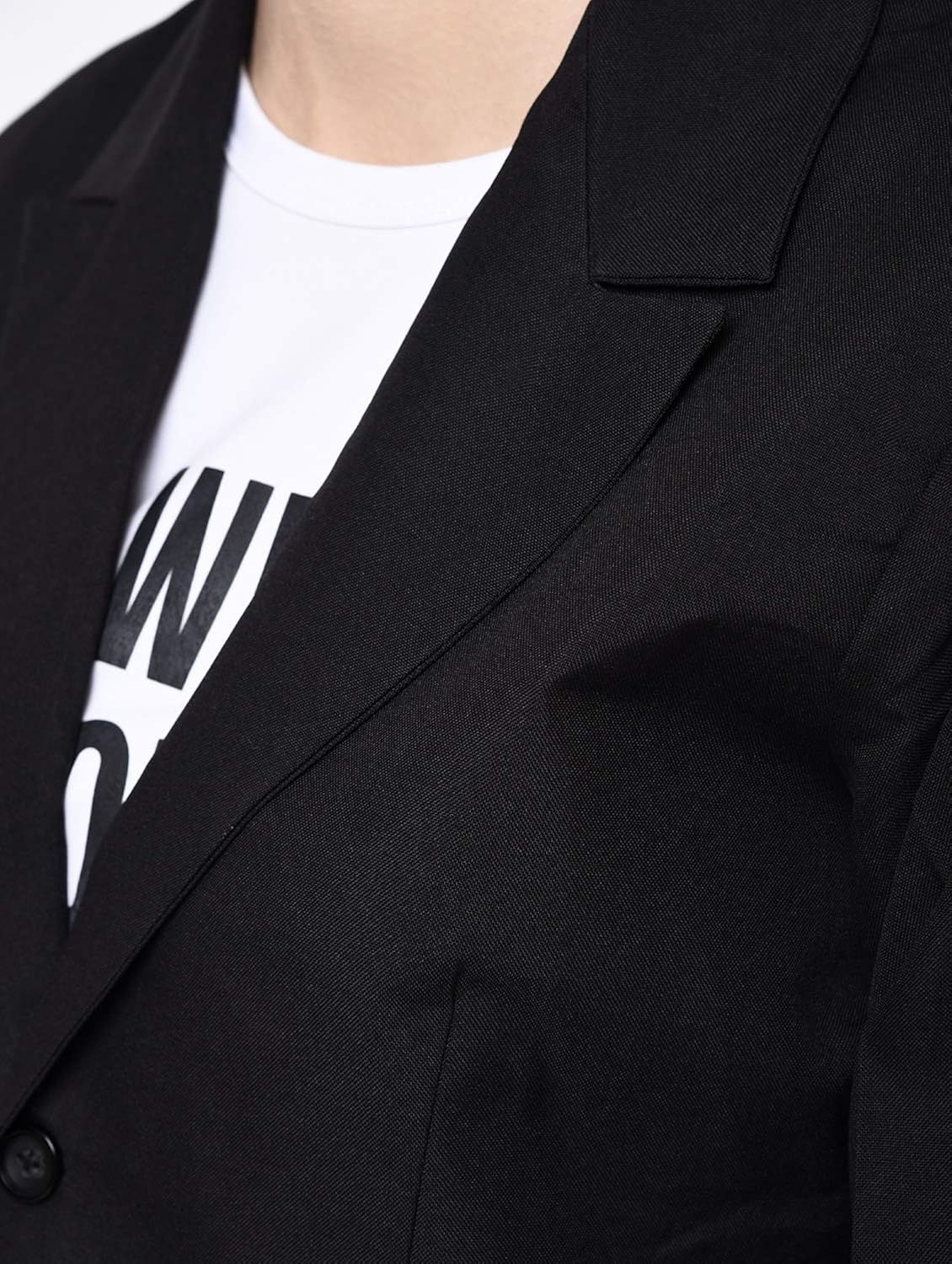 stanvee women black cotton blazer