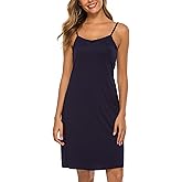 Vlazom Women Full Slips Sexy Soft Slip Dress for Under Dress Spaghetti Strap Cami Slip Chemises V Neck Negligee S-3XL