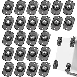 Honoson 24 Pcs Self Adhesive Caster Wheels