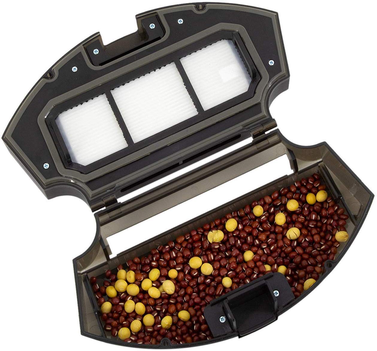 Rozi Robot Vacuum Cleaner Super Quiet 1600pa Powerful Suction， Robot Vacuum Mop with Dual Anti-collition System for Pet Hair/Hard Floors/Carpet(White)