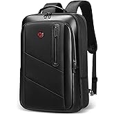 CROSSGEAR Business Commuter Backpack for Men, 26-32L Expandable Travel Laptop Backpack, Fit 15.6 Inch Laptop, Waterproof Computer Work Commute Daypack, Black