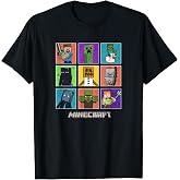 Minecraft Group Shot Colored Box Up T-Shirt