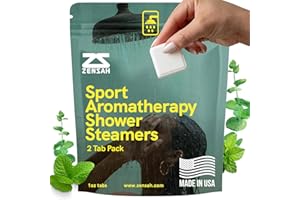Zensah Sport Shower Steamers - Relaxing Aromatherapy, USA Made with Natural Eucalyptus Essential Oil, Travel Friendly, Self Care, Colds, Christmas Stocking Stuffers for Runners and Muscle Recovery