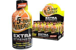 5-hour ENERGY Shot, Extra Strength Orange, 1.93 Ounces, 12 Count