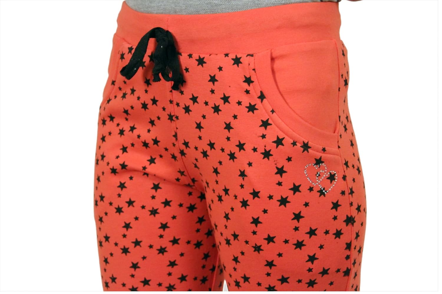 trinity women star printed cotton track pant lower gym wear yoga wear