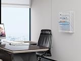 EasyPAG Metal 6 Tier A4 Wall Mounted Document Holder White view 5