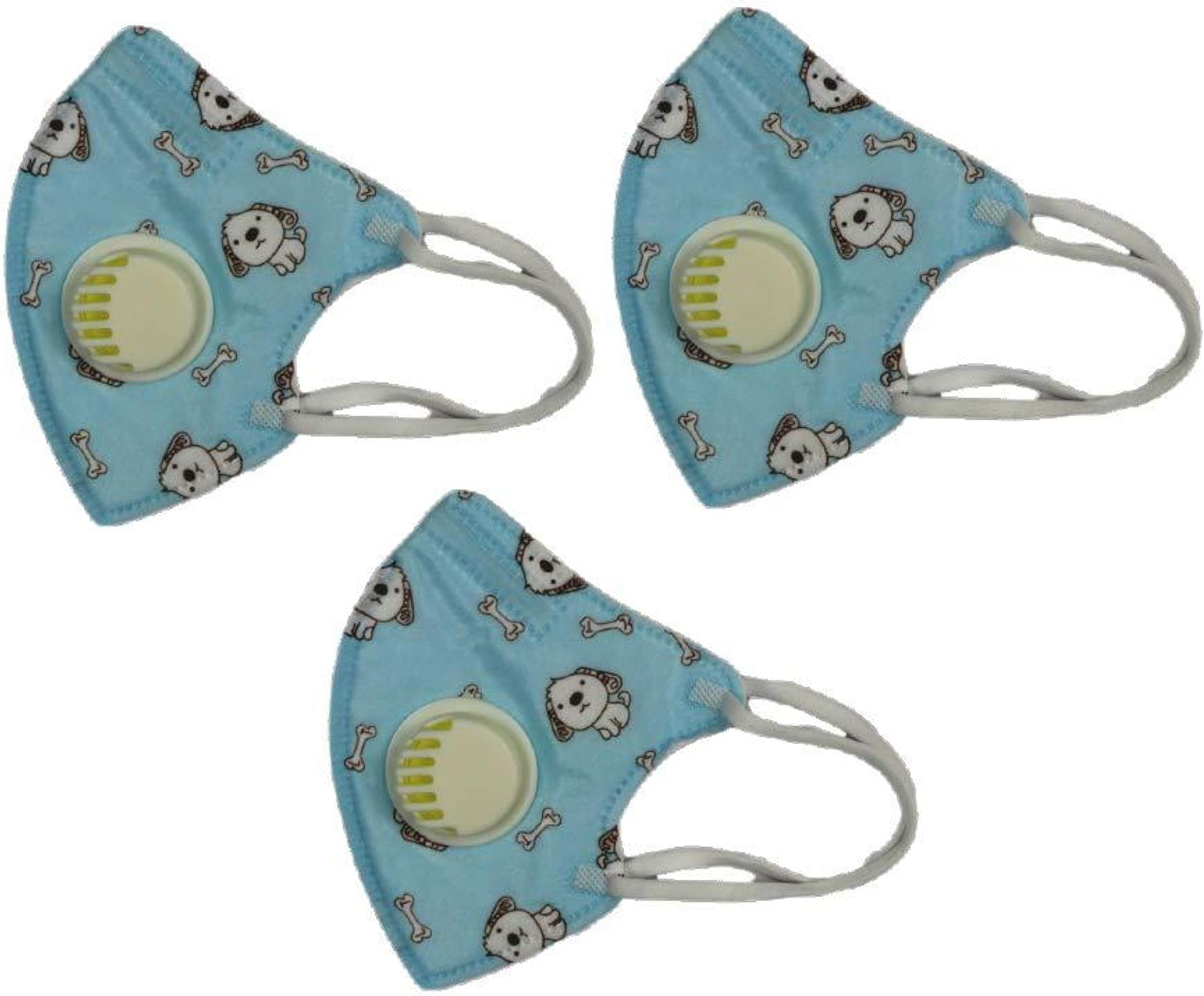iSweven Anti Pollution Mask for Non Woven Dustproof Filter Windproof Face Mask PM2.5 (2018F-Pack of 3)