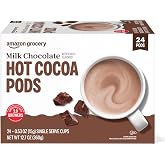 Amazon Grocery, Milk Chocolate Hot Cocoa Pods, 12.7 Oz, 24 Ct (Previously Happy Belly, Packaging May Vary)