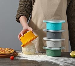 KEVJES Stackable Silicone Artisan Pizza Dough