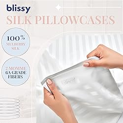 Blissy Silk Pillowcase - 100% Pure Mulberry Silk