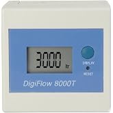 Savant DigiFlow 8000T Flow Meter with 1/4" Quick Fitting | LCD Display, Gallon Liter Counter, Countdown Reminder, Filter Change Alert, Auto Memory