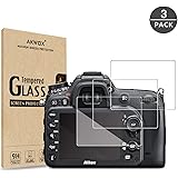(Pack of 3) Compatible with for Nikon D5600 D5500 D5300 Tempered Glass Screen Protector, AKWOX [0.3mm 2.5D High…