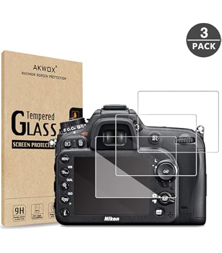 Protection écran Verre Trempé 9H Pour Nikon D5300 D5600 D5500 + Housse Sabot