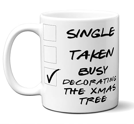 Amazon Com Funny Christmas Lover Gift Single Taken Busy