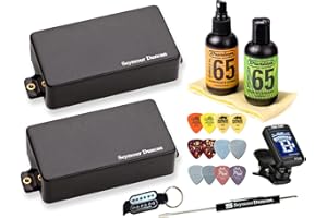 Seymour Duncan AHB-1s Blackout Active Humbucker Pickup Set - Bundle w/Tuner, Picks & Care Kit 11106-32-B
