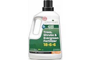 Green Flag Liquid Tree & Shrub Fertilizer 18-6-6 (1L) – High Nitrogen Evergreen Fertilizer – for Greener & Healthier Trees & 