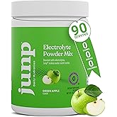 JUNP Electrolytes Powder No Sugar No Carbs, Mouthwatering Green Apple Keto Electrolyte Drink Mix, Potassium & Salt Hydration Powder Electrolytes Zero Calorie Sugar Free Electrolyte Powder, 90 Servings
