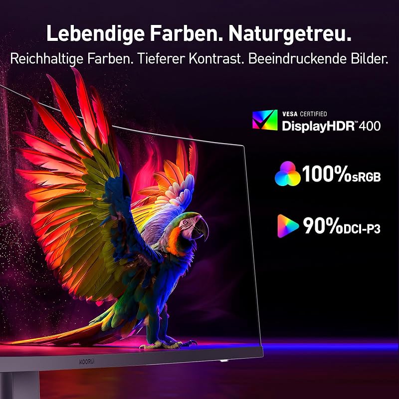 34 Zoll Curved Gaming Monitor 200Hz Bildschirm WQHD HDR 400 HDMI/DP