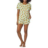 Richard Leeds International Womens Pajama Sets Disney | Hello Kitty |Snoopy Soft Stretch 2 Piece Short Lounge Sets for Women