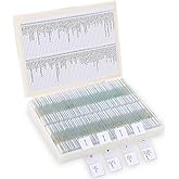 120-Pcs Microscope Slides with Specimens,Plant, Animal, Algae,etc,Educational Microscope Slides and Covers for Young Scientists,Perfect for Biology Class and Experiments