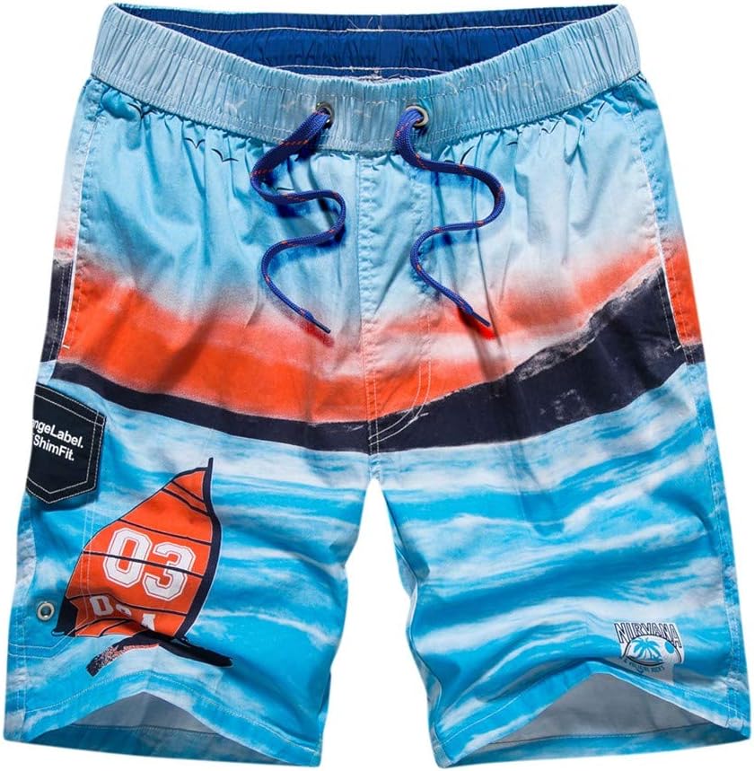 Jaysis♥Men Hawaiian Trunks Quick Dry Beach Surfing Running Swimming Watershort Pant