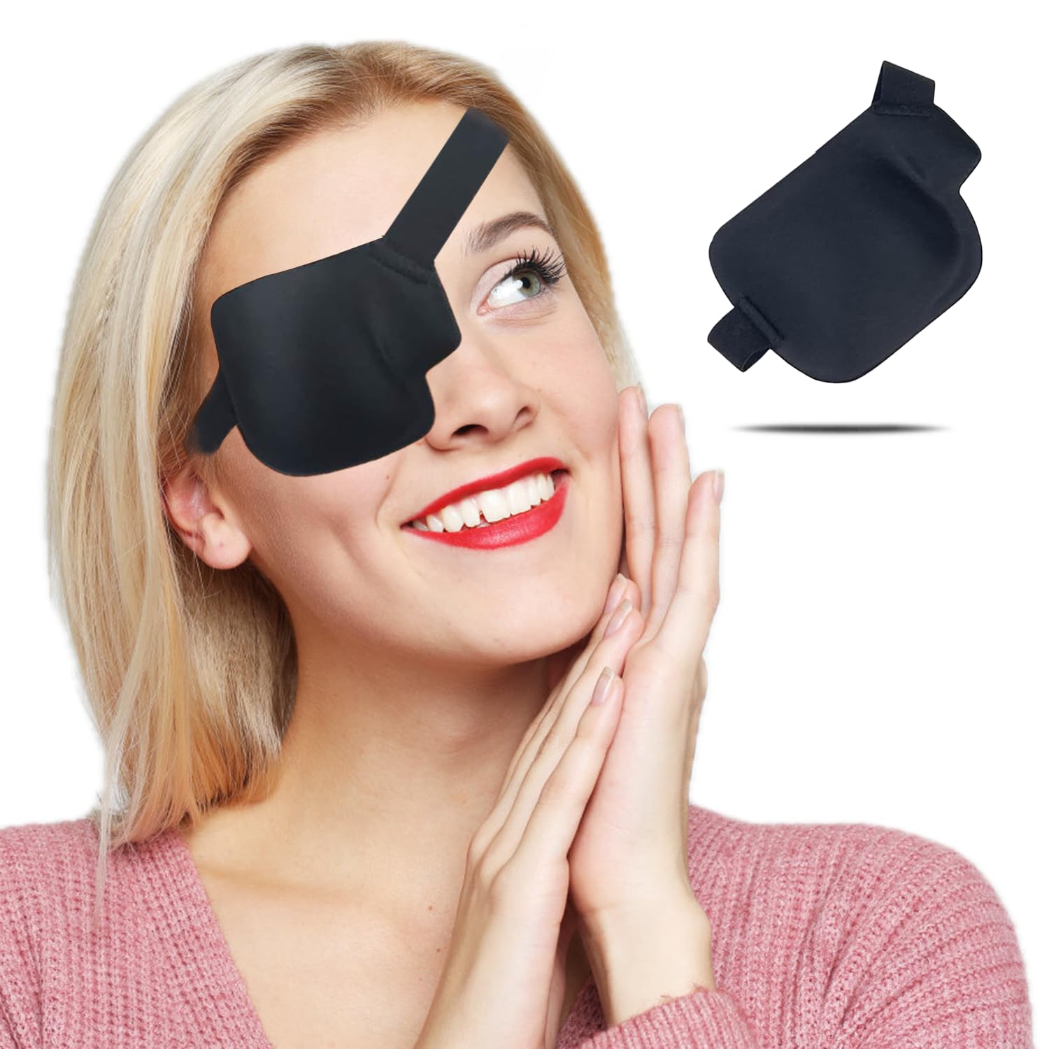 Photo 1 of THSIREE 3D Eye Patch, Medical Eye Patches for Adults Kids, 3D Amblyopia Lazy Eye Patches for Right Eye