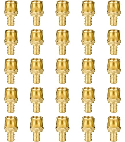 PEX Copper Stub Out 10-Pack Elbows With Wall Flange - 1/2 - View #5