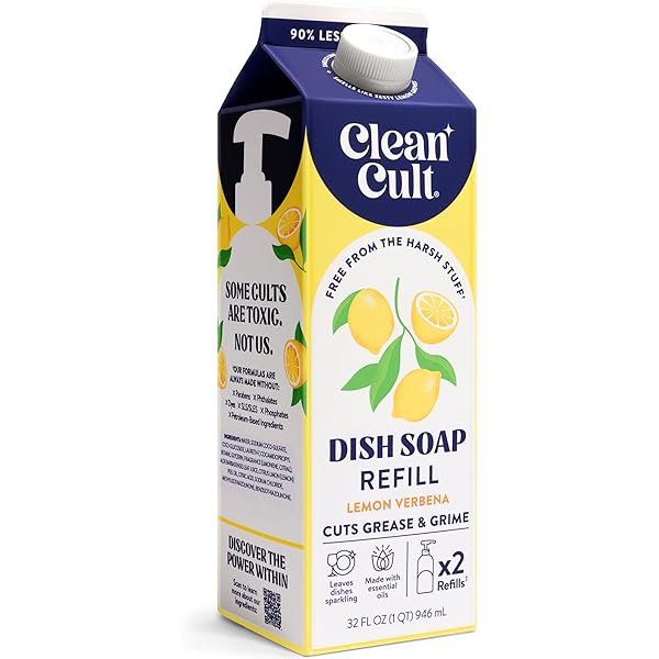 CLEANCULT DISH SOAP LIQUID REFILL (32OZ, 1 PACK)...