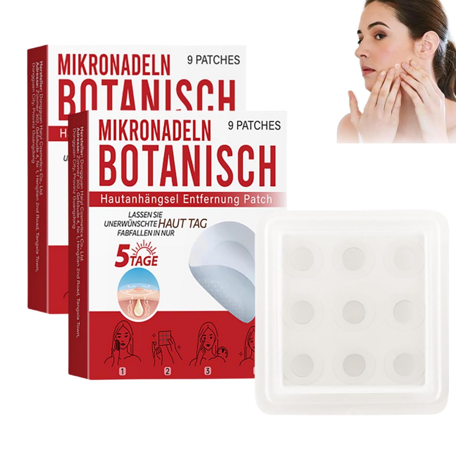 2025 New MicroDarts TAG'Gone Patch, Microneedles Botanical Skin Tag Removal Patches, 9 Count Patches, Microdart Pimple Patch for All Skin Types (9p, 2Box)