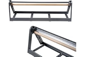 West Palm Brands Paper Roll Cutter, Holder & Dispenser for Butcher Freezer Craft Paper Rolls 24", Great Butcher, Wrapping, Crafting Paper or Vinyl Roll Holder - Free Standing or Wall Mounted