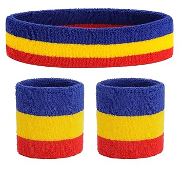 ONUPGO Set de muñequeras deportivas Set de muñequeras con banda de ...