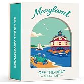 Maryland Adventure Bucket List Cards, 50 Scratch-Off Cards by State | Unique Local Hidden Gems, 2026 Off-the-Beat Bucket List Cards, Maryland Gifts for Couples and Families