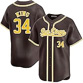 Custom Mens/Women/Youth San Diego Baseball Stitched T-Shirt for Sports Fan