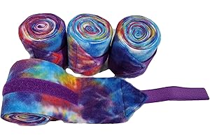 BIG BLACK HORSE LLC Big Black Horse Tye Dye Fleece Polo Leg Wraps - Set 4 (Mini)