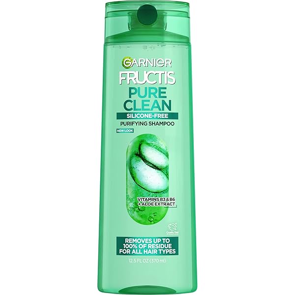 GARNIER FRUCTIS PURE CLEAN PURIFYING SHAMPOO, SILICONE-FREE, 12.5...